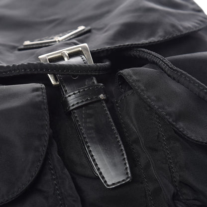 Prada Nylon Vela Medium Backpack Black 9 of 10