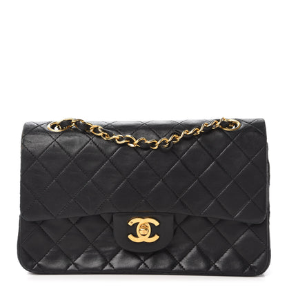 Chanel Lambskin Quilted Small Double Flap Black 1 of 13