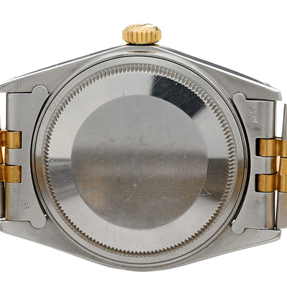Rolex Stainless Steel 18K Yellow Gold 36mm Oyster Perpetual Datejust Watch Champagne 16013 4 of 5