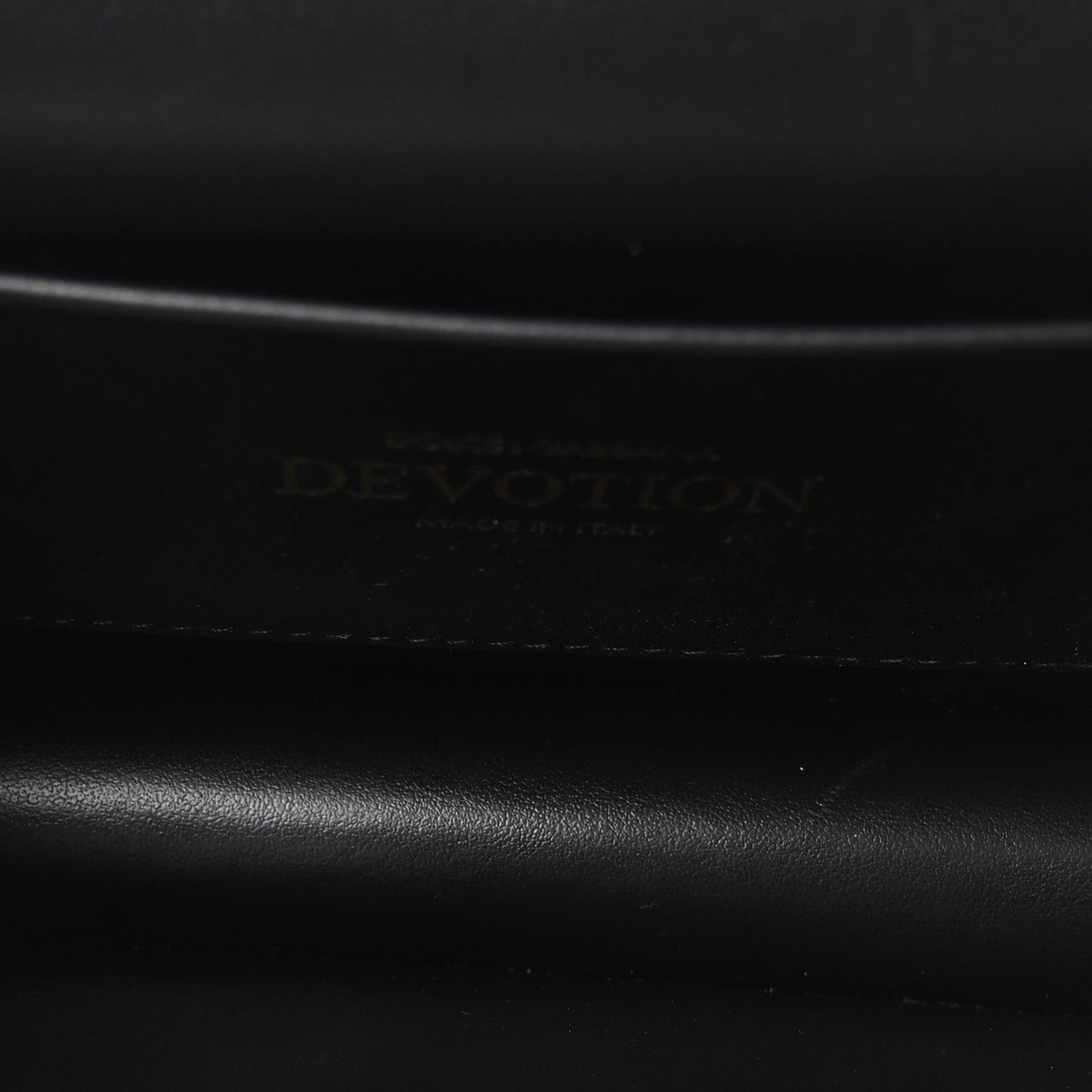 Smooth Calfskin Small Devotion Envelope Top Handle Bag Black