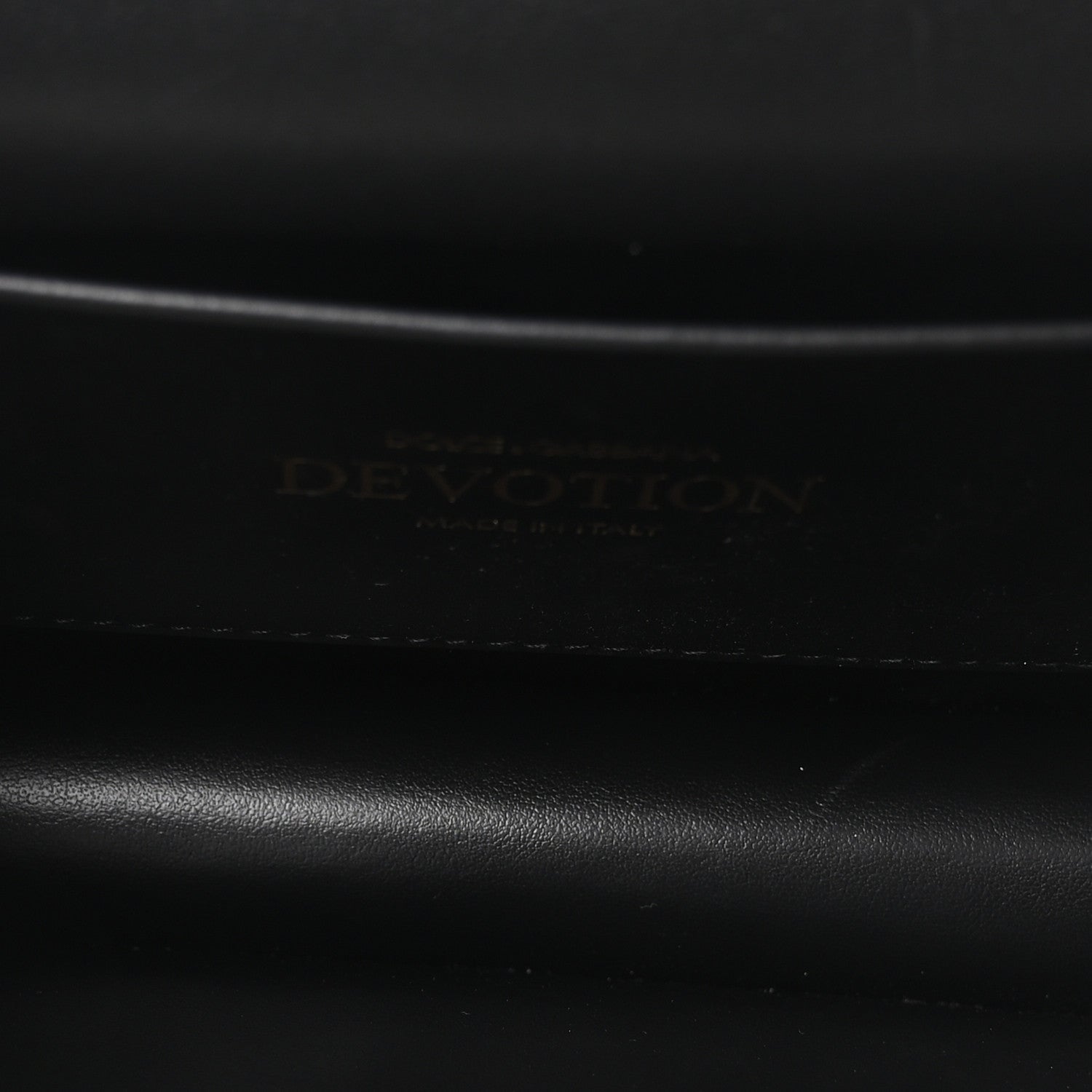 Dolce & Gabbana Smooth Calfskin Small Devotion Envelope Top Handle Bag Black 5 of 9