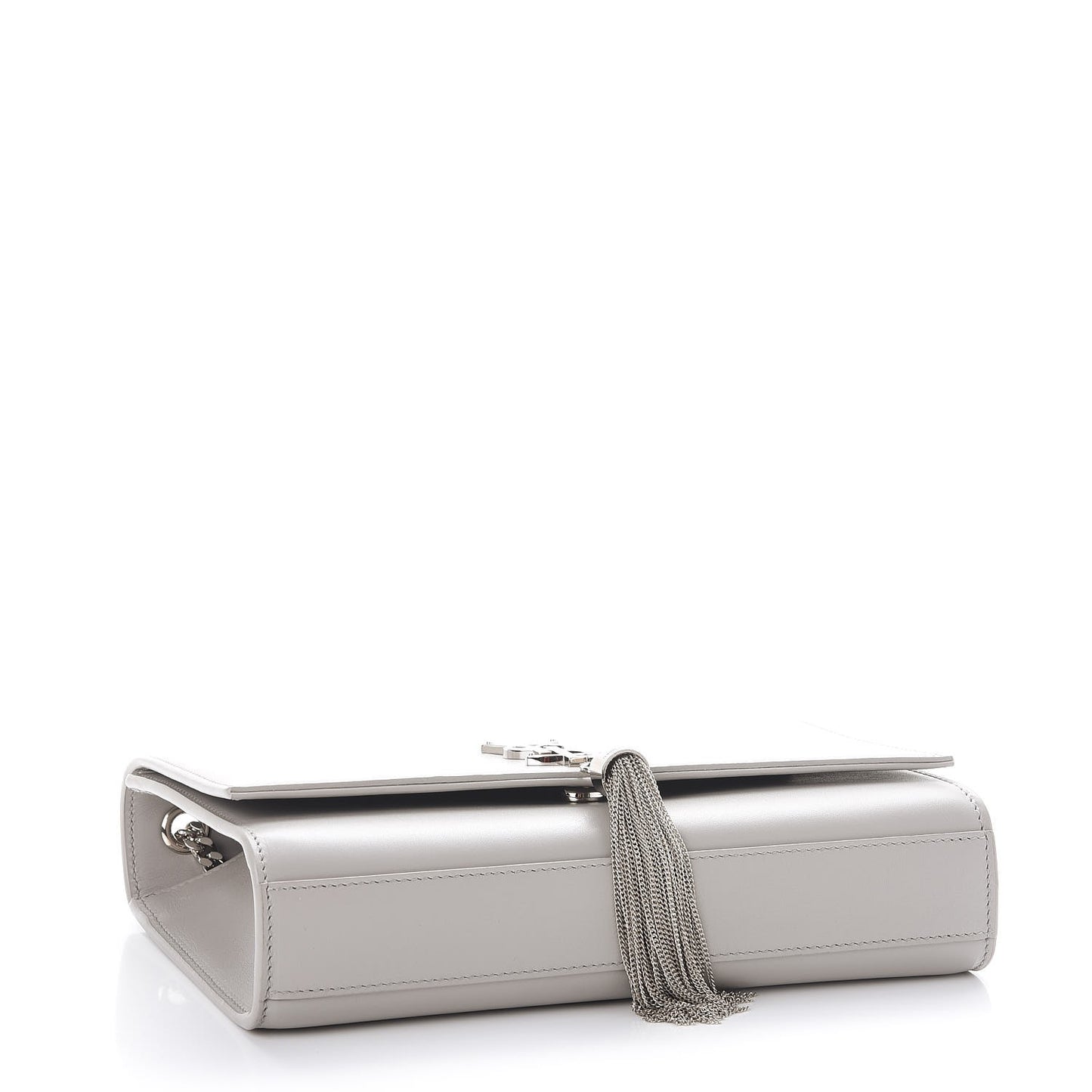Smooth Calfskin Medium Classic Monogram Kate Tassel Satchel Souris