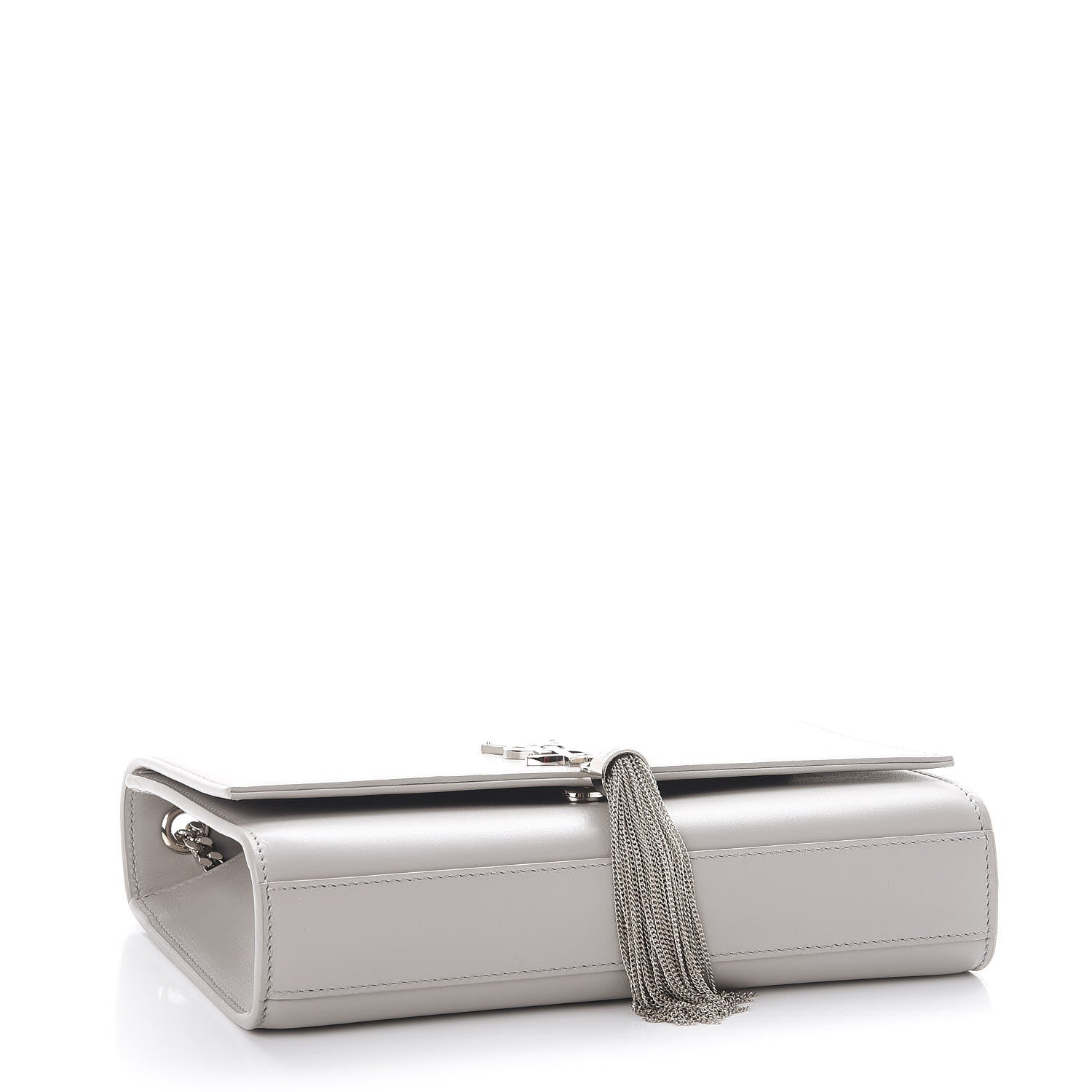 Saint Laurent Smooth Calfskin Medium Classic Monogram Kate Tassel Satchel Souris 4 of 7