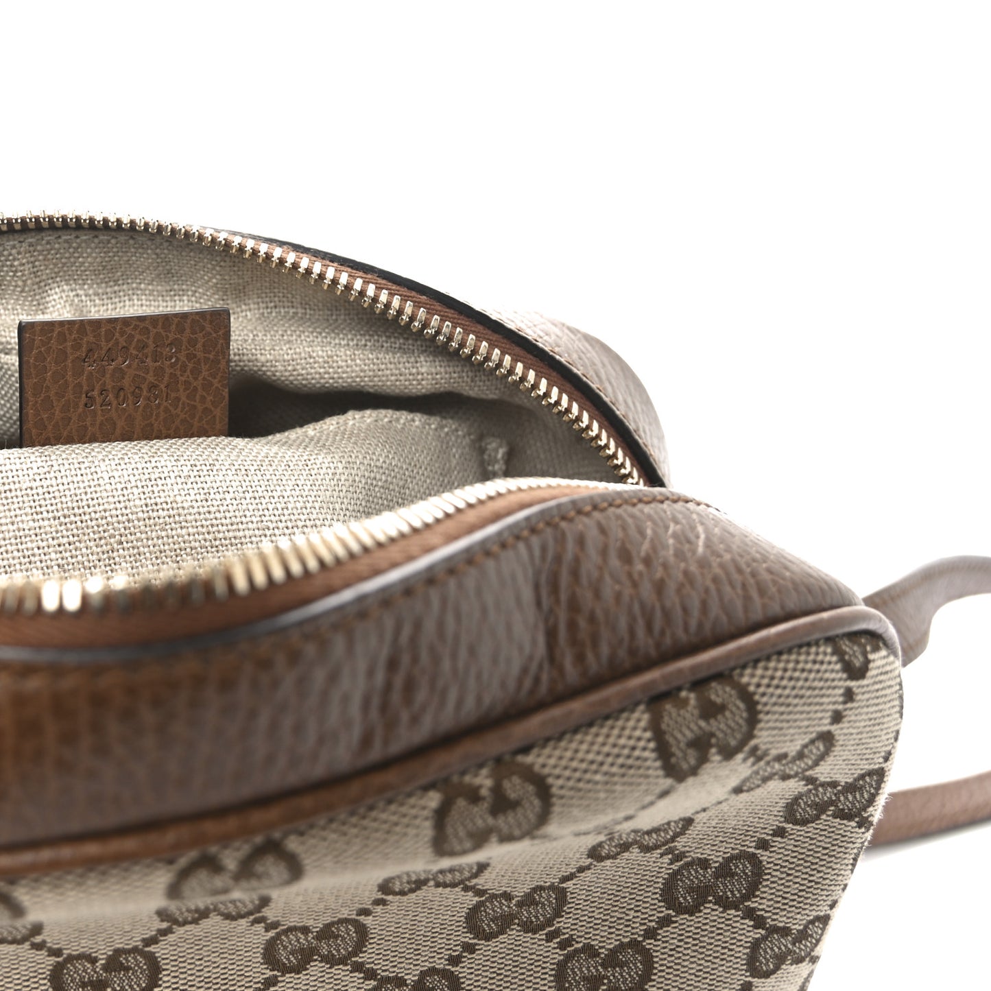 Monogram Mini Bree Messenger Bag Beige Tabacco