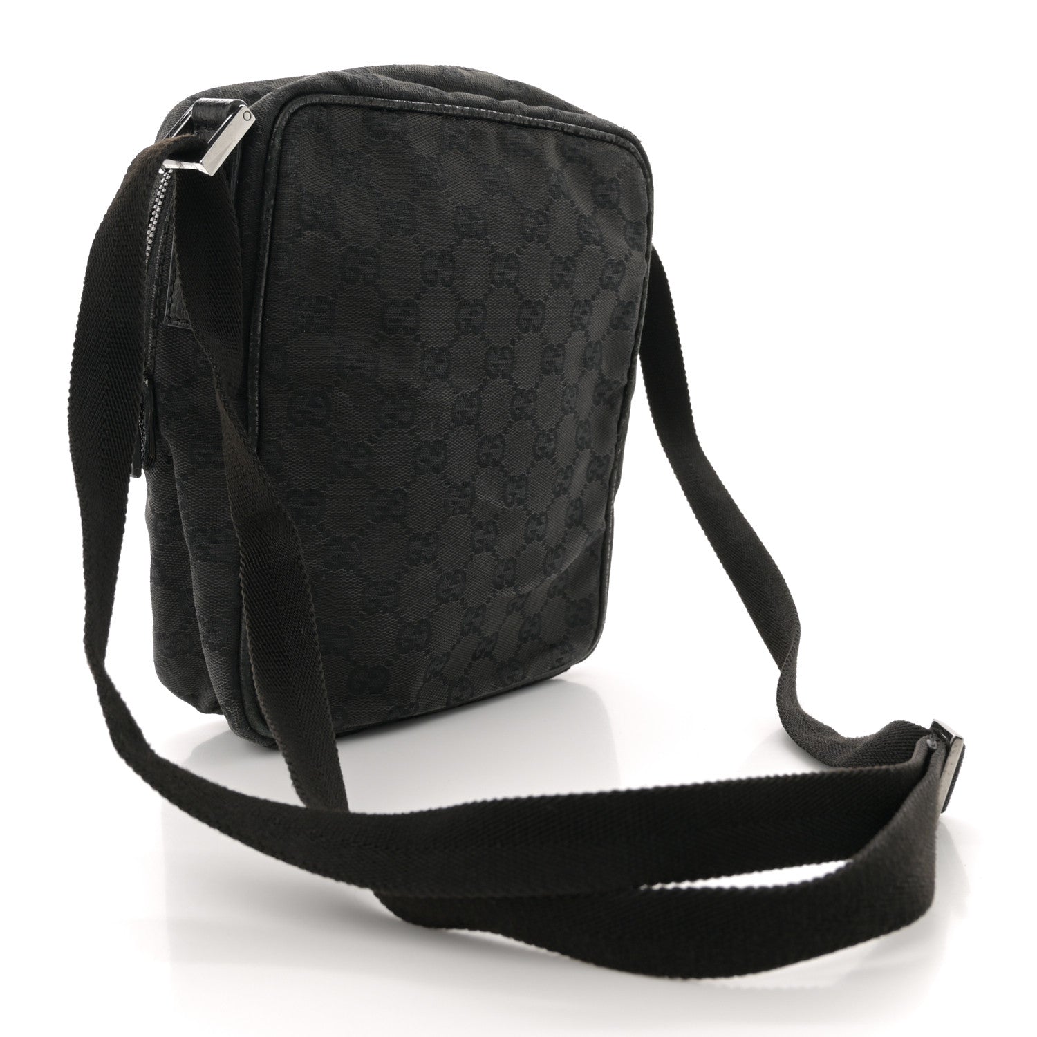 Gucci Monogram Messenger Bag Black 3 of 14