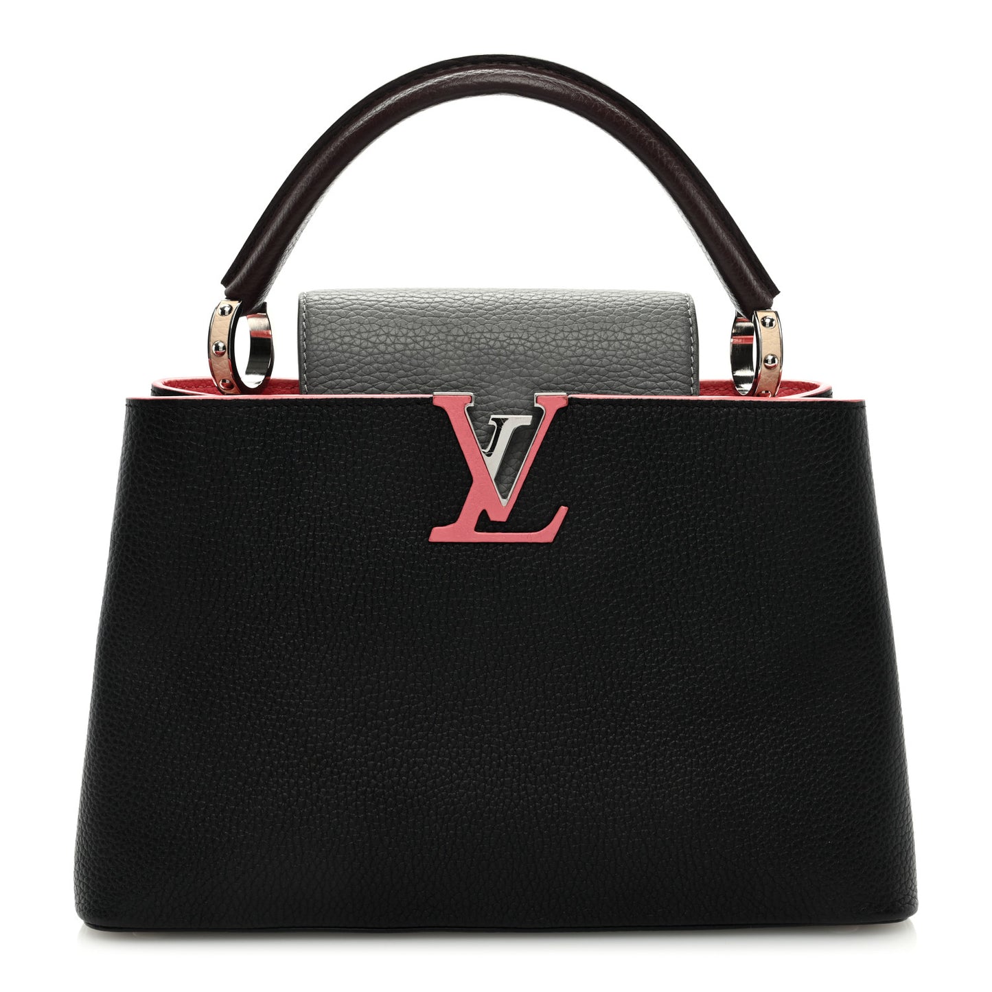 Taurillon Capucines MM Black Multicolor