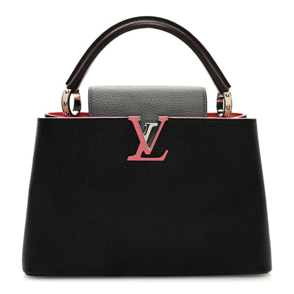 Louis Vuitton Taurillon Capucines MM Black Multicolor 1 of 8