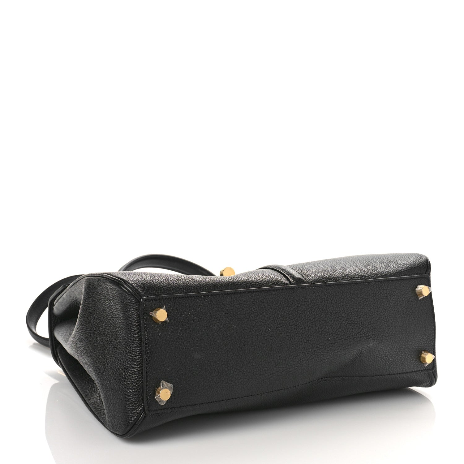 Celine Grained Calfskin Classique 16 Top Handle Bag Black 4 of 8