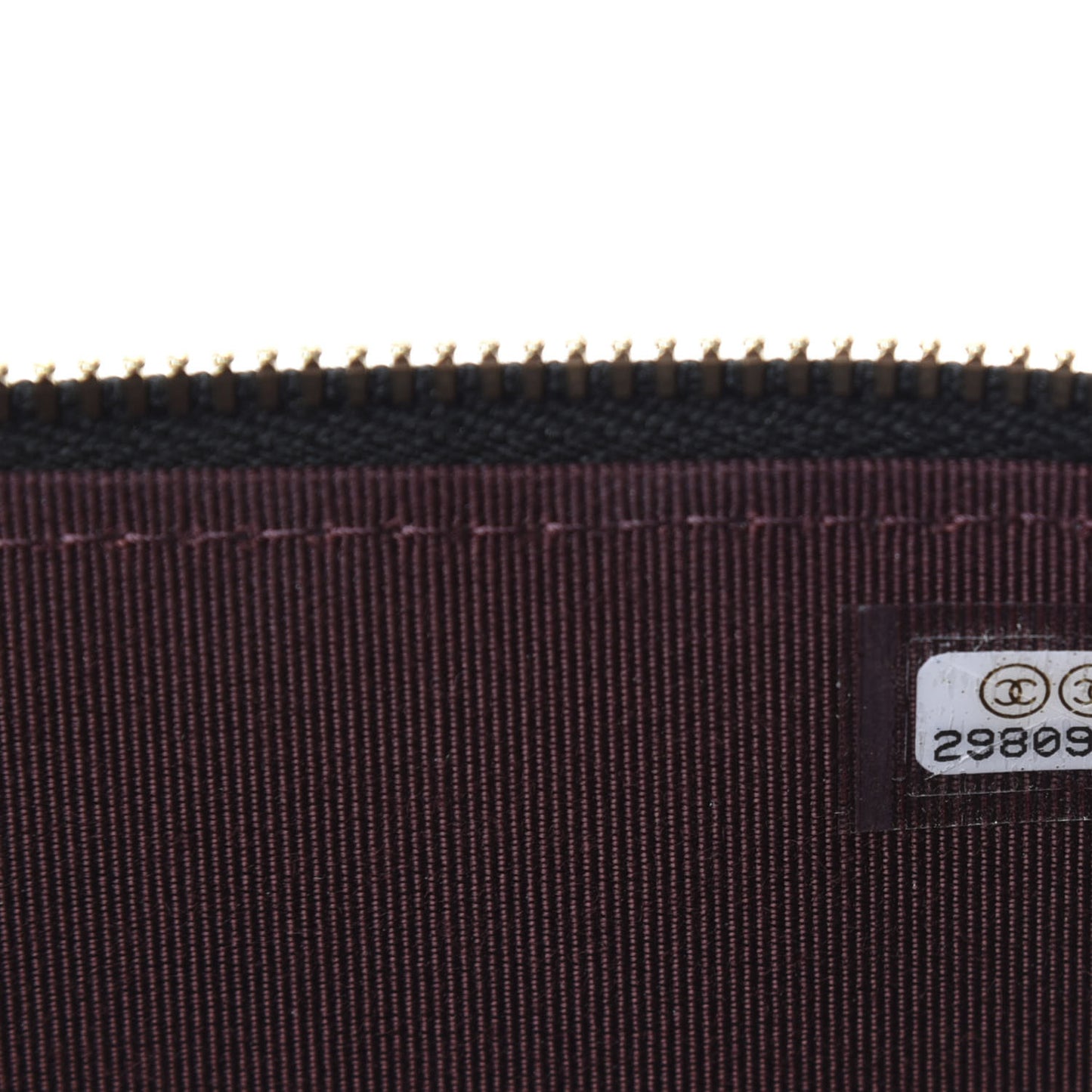 Caviar Quilted Small Vanity Case With Chain Black
