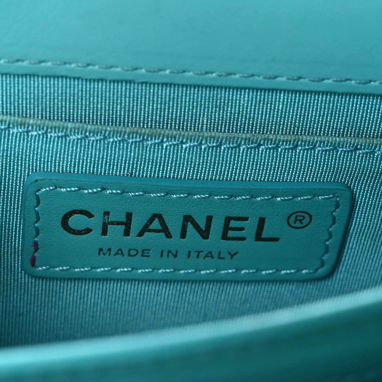 Chanel Calfskin Quilted Everyday Chic Single Flap Turquoise 8 of 14