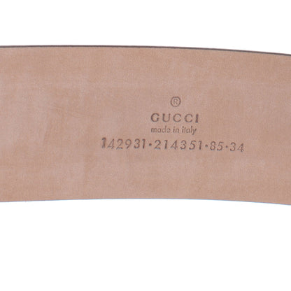 Gucci Monogram Interlocking G Belt 85 34 White 5 of 5
