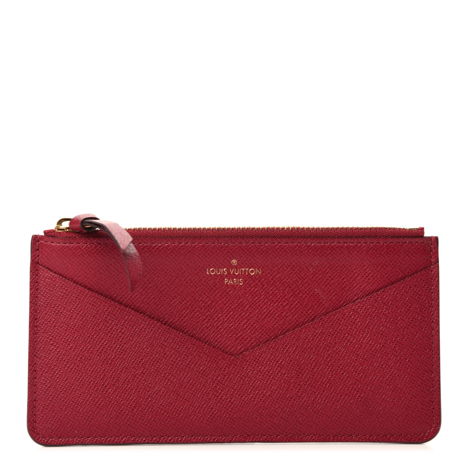 Louis Vuitton Calfskin Jeanne Wallet Zippered Insert Fuchsia 1 of 6