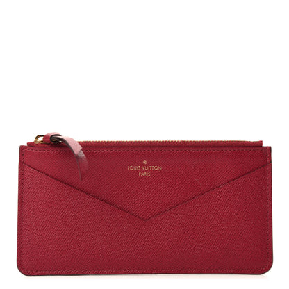 Louis Vuitton Calfskin Jeanne Wallet Zippered Insert Fuchsia 1 of 6