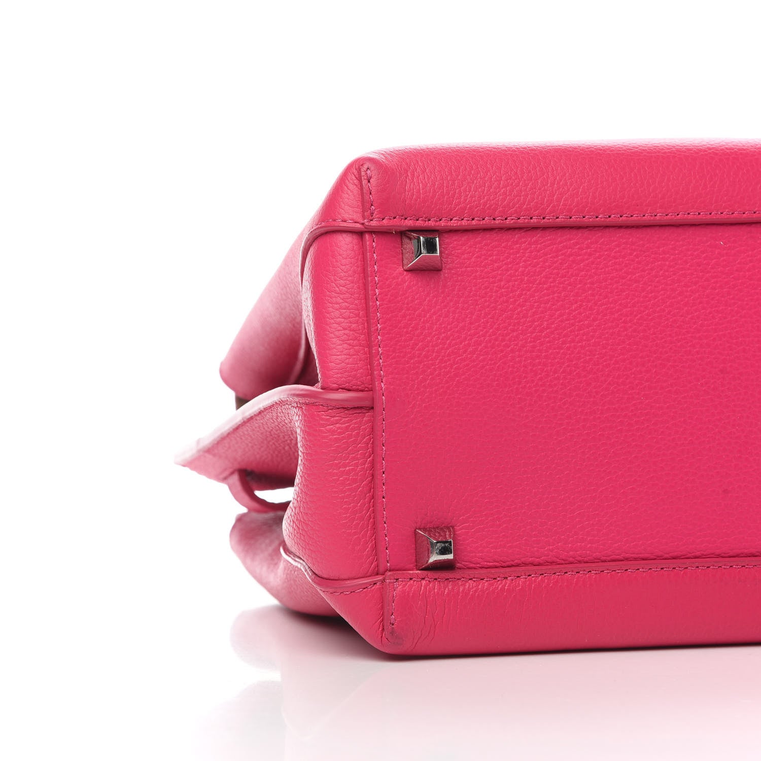 MCM Grained Calfskin Medium Milla Tote Beetroot Pink 9 of 12