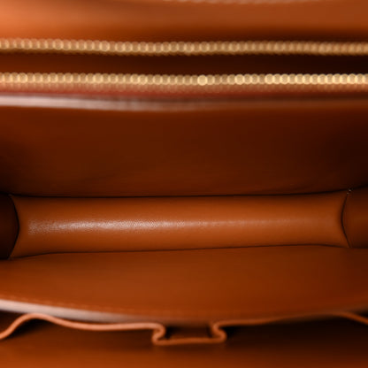 Celine Natural Calfskin Medium Classic Box Flap Bag Tan 5 of 13