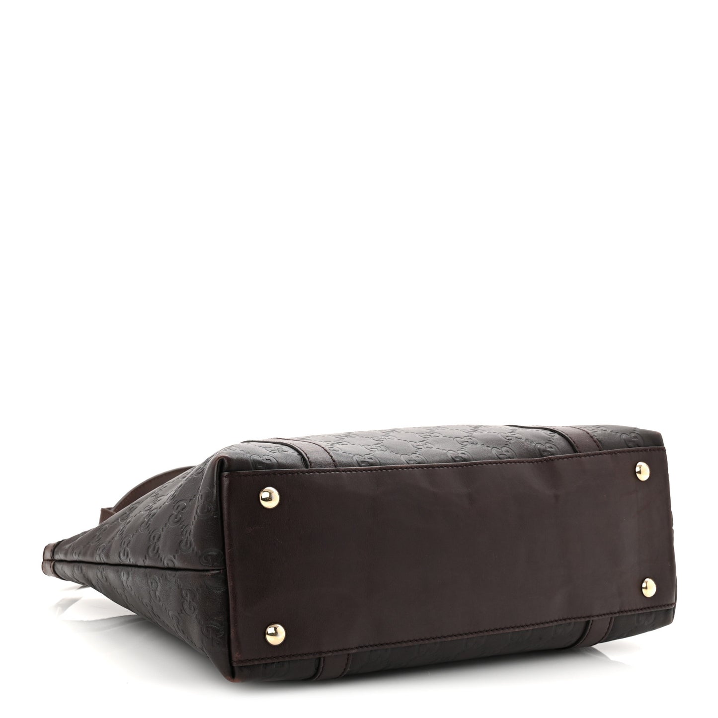 Guccissima Medium Abbey Tote Dark Brown