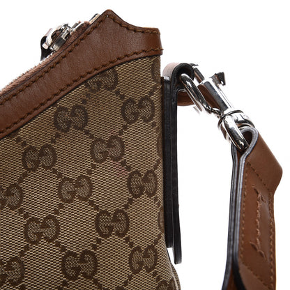 Gucci Monogram Medium Half Moon Hobo Brown 10 of 12