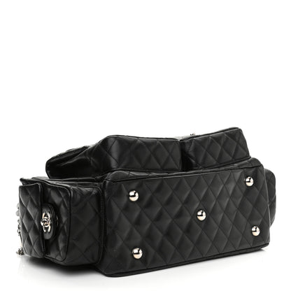 Chanel Calfskin Quilted Large Cambon Multipocket Reporter Black 4 of 12