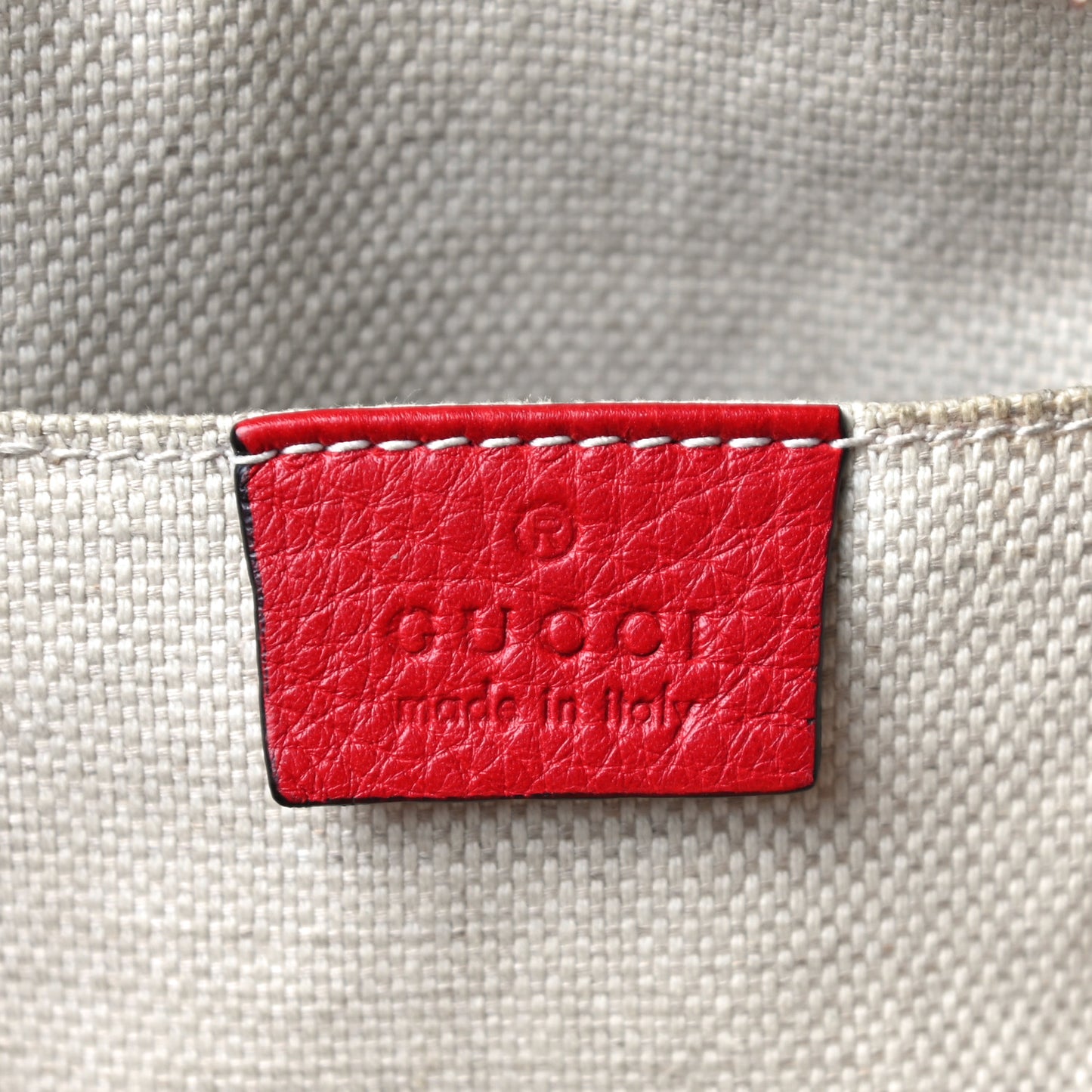 Pebbled Calfskin Small Soho Disco Bag Tabasco Red