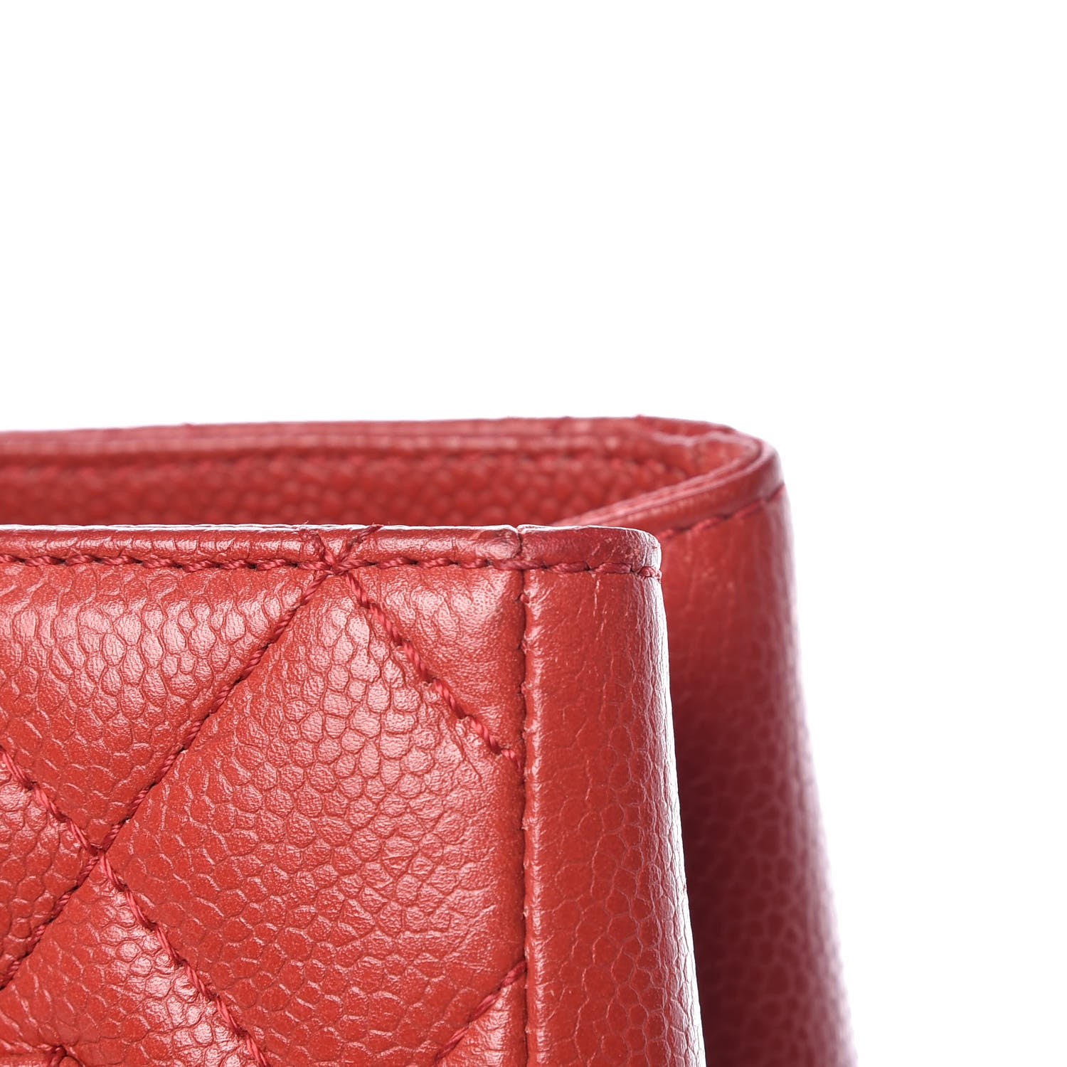 Chanel Caviar Quilted Grand Shopping Tote GST Red 12 of 14