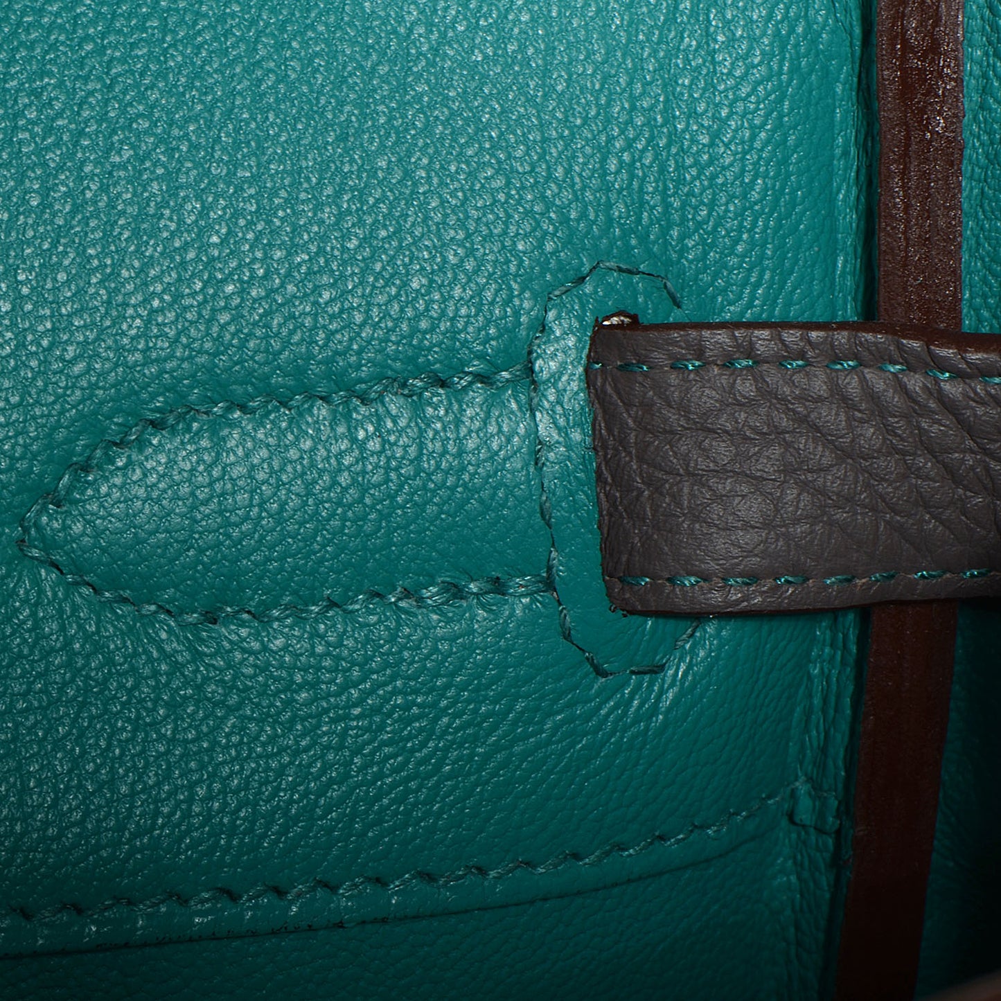 Togo Horseshoe Birkin 35 Etain Bleu Paon