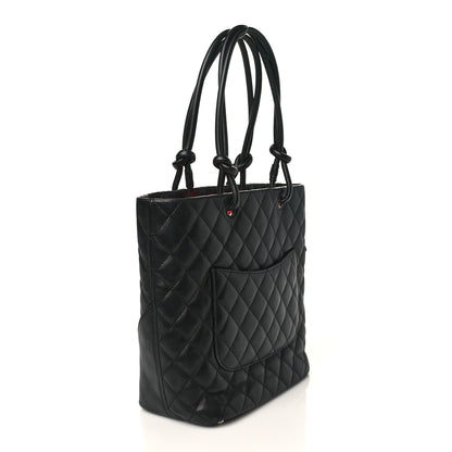 Chanel Calfskin Quilted Medium Cambon Tote Black 2 of 9