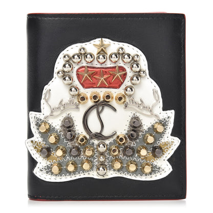 Christian Louboutin Calfskin Ecusson Panettone Bi-Fold Wallet Black 1 of 8