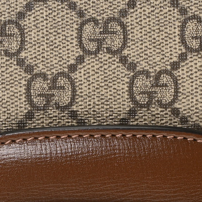 Gucci GG Supreme Monogram Horsebit 1955 Shoulder Bag Beige Brown Sugar 8 of 10
