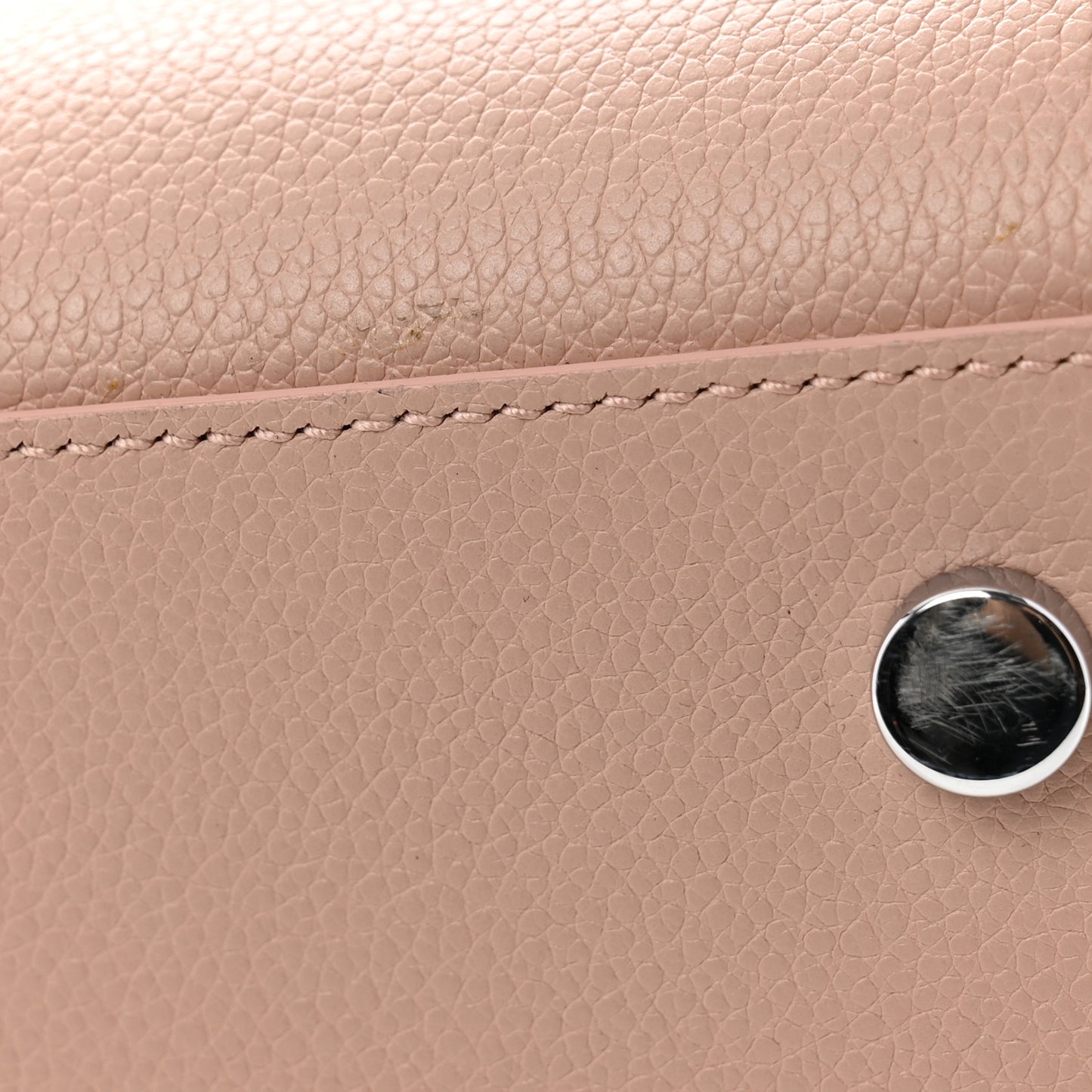 Grained Calfskin Baby Sac De Jour Pale Pink
