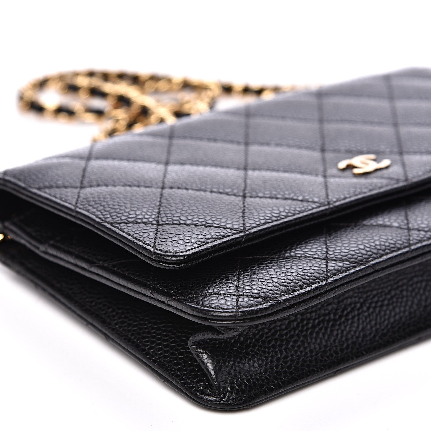 Chanel Caviar Quilted Wallet On Chain WOC Black 8 of 9