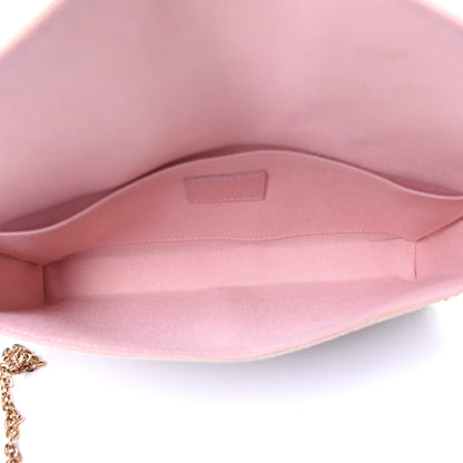 Louis Vuitton Damier Azur Pochette Felicie Chain Wallet Rose Ballerine 5 of 11