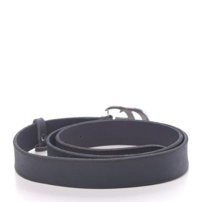 Gucci Cuoio Toscano Nickel Double G 30mm Belt 105 42 Blue 2 of 5