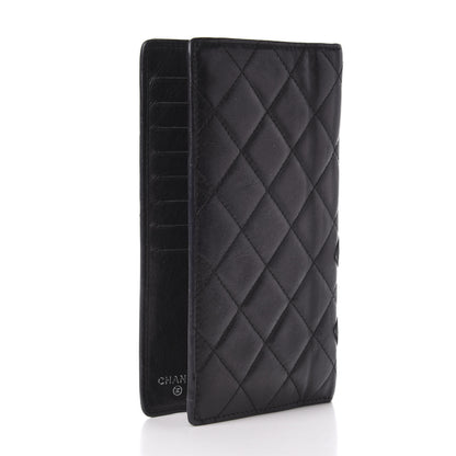 Chanel Calfskin Quilted Cambon Yen Wallet Black 3 of 7