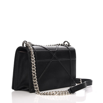 Christian Dior Grained Calfskin Medium Diorama Flap Bag Black 3 of 12