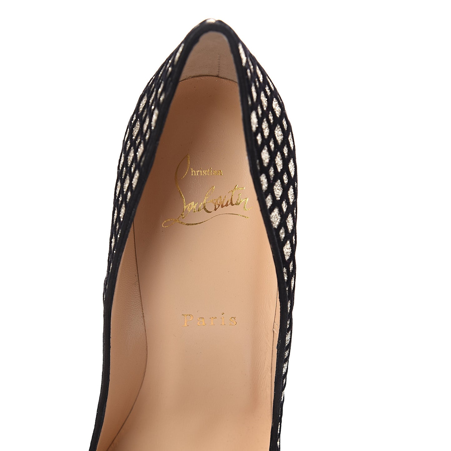 Glitter Floque Geo 120 Pumps 38 Platine Black