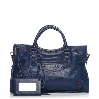 Balenciaga Agneau Classic Hardware City Bleu Mineral 1 of 8