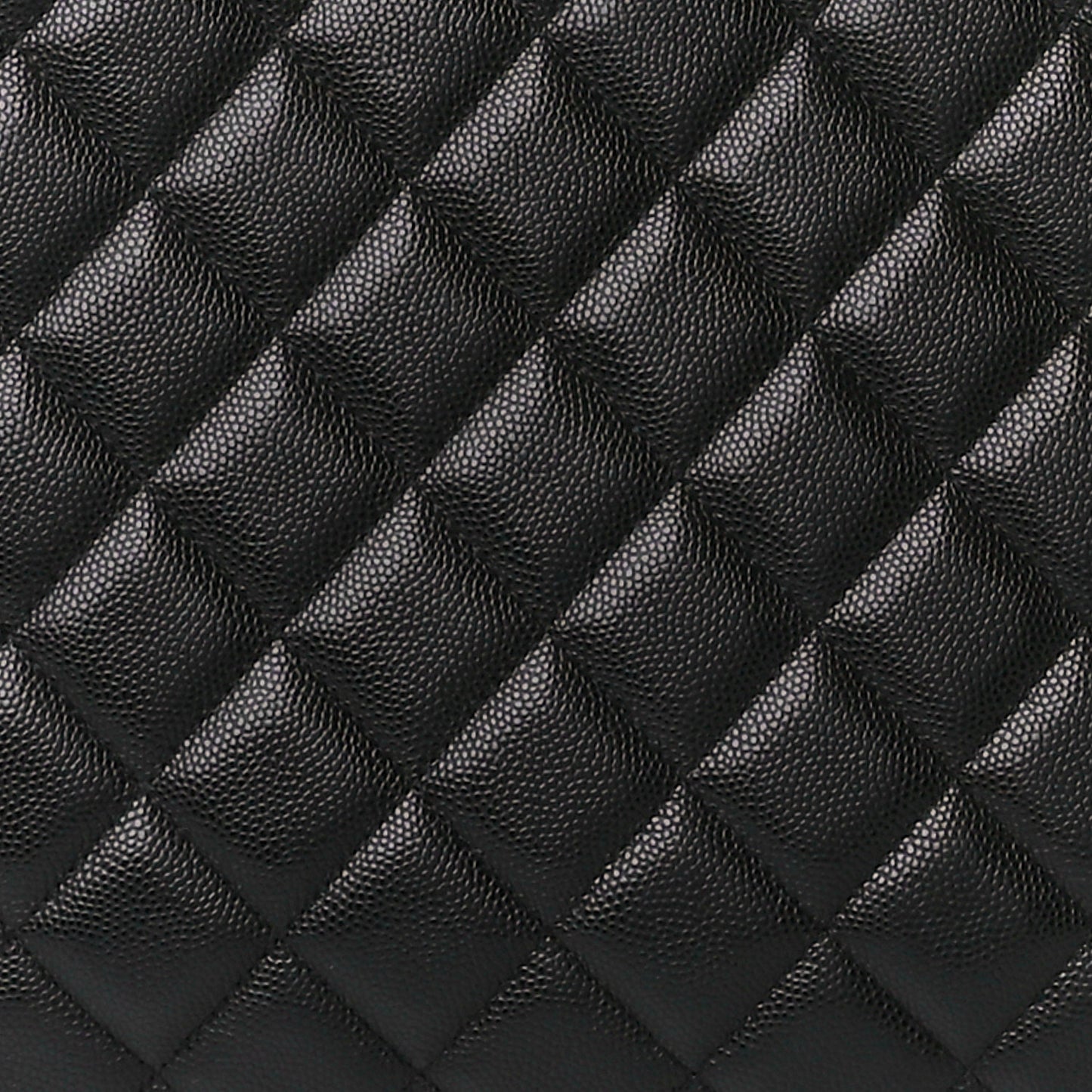 Caviar Quilted Large Shopping Tote Black