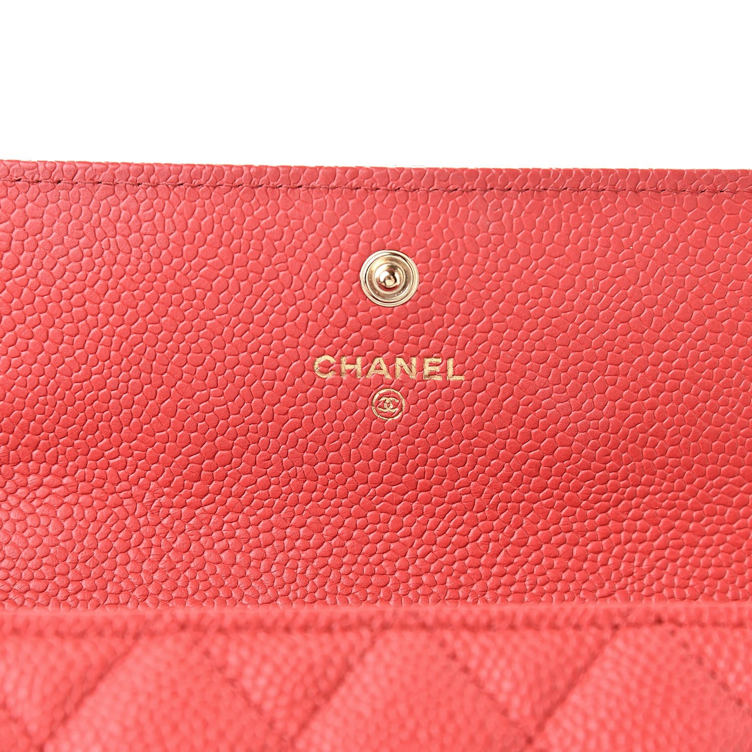 Chanel Caviar Quilted Large Boy Gusset Flap Wallet Red 6 of 9