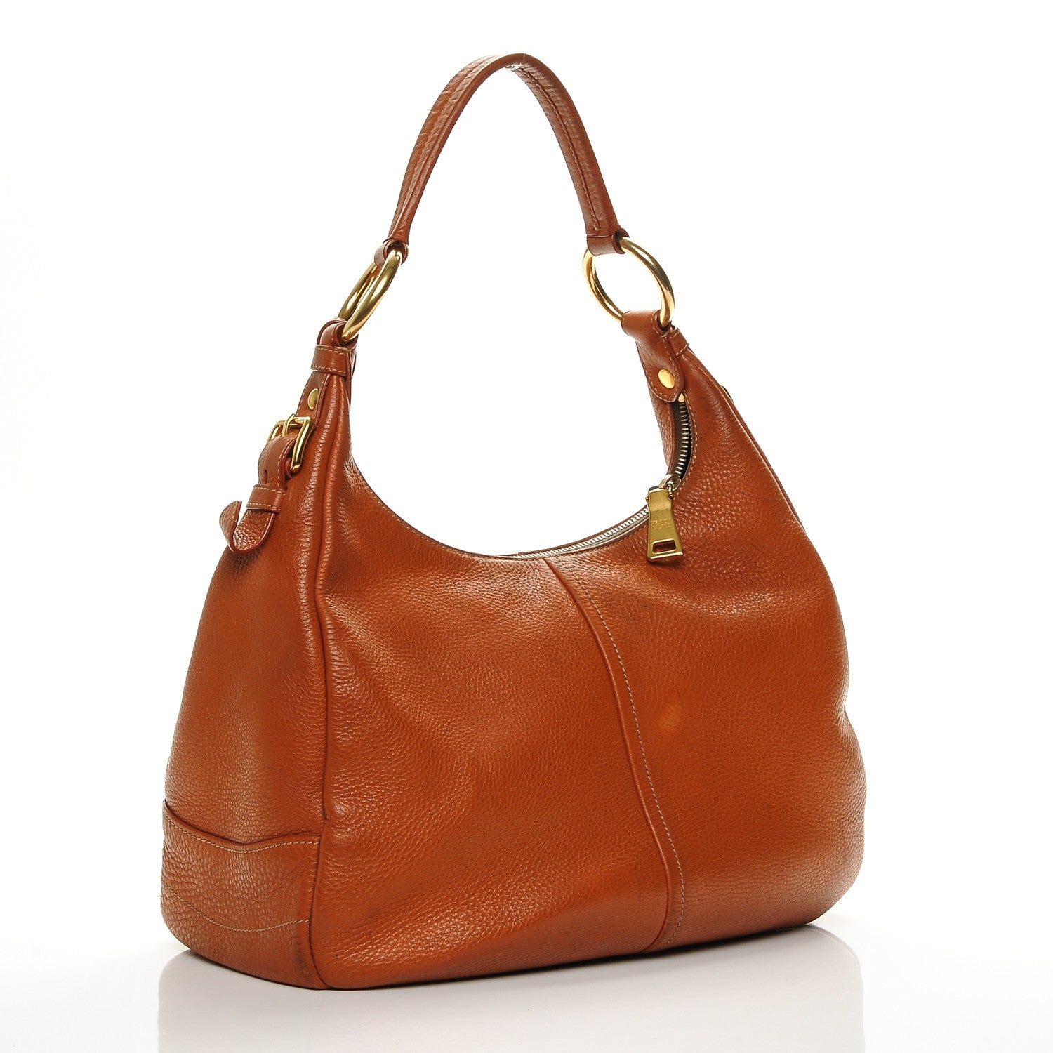 Prada Vitello Daino Hobo Papaya 3 of 7