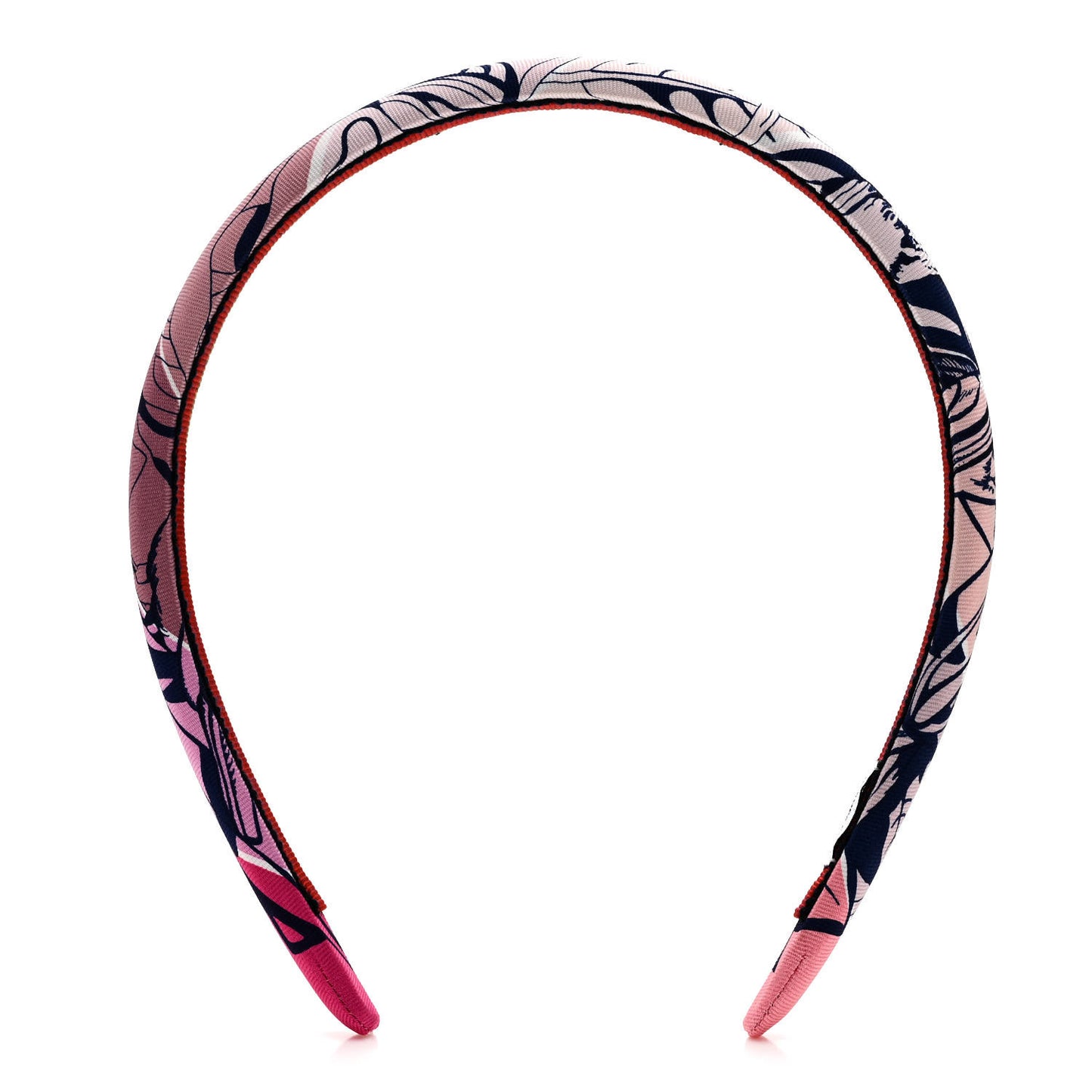 Silk Twill Jungle Love Rainbow Elsa Headband Rose