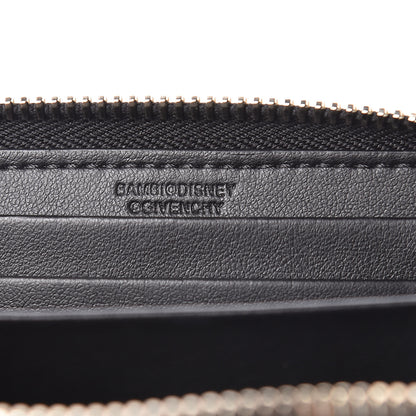 Givenchy Textured Coated Canvas Iconic Bambi Print Mini Zip Wallet Black 7 of 8