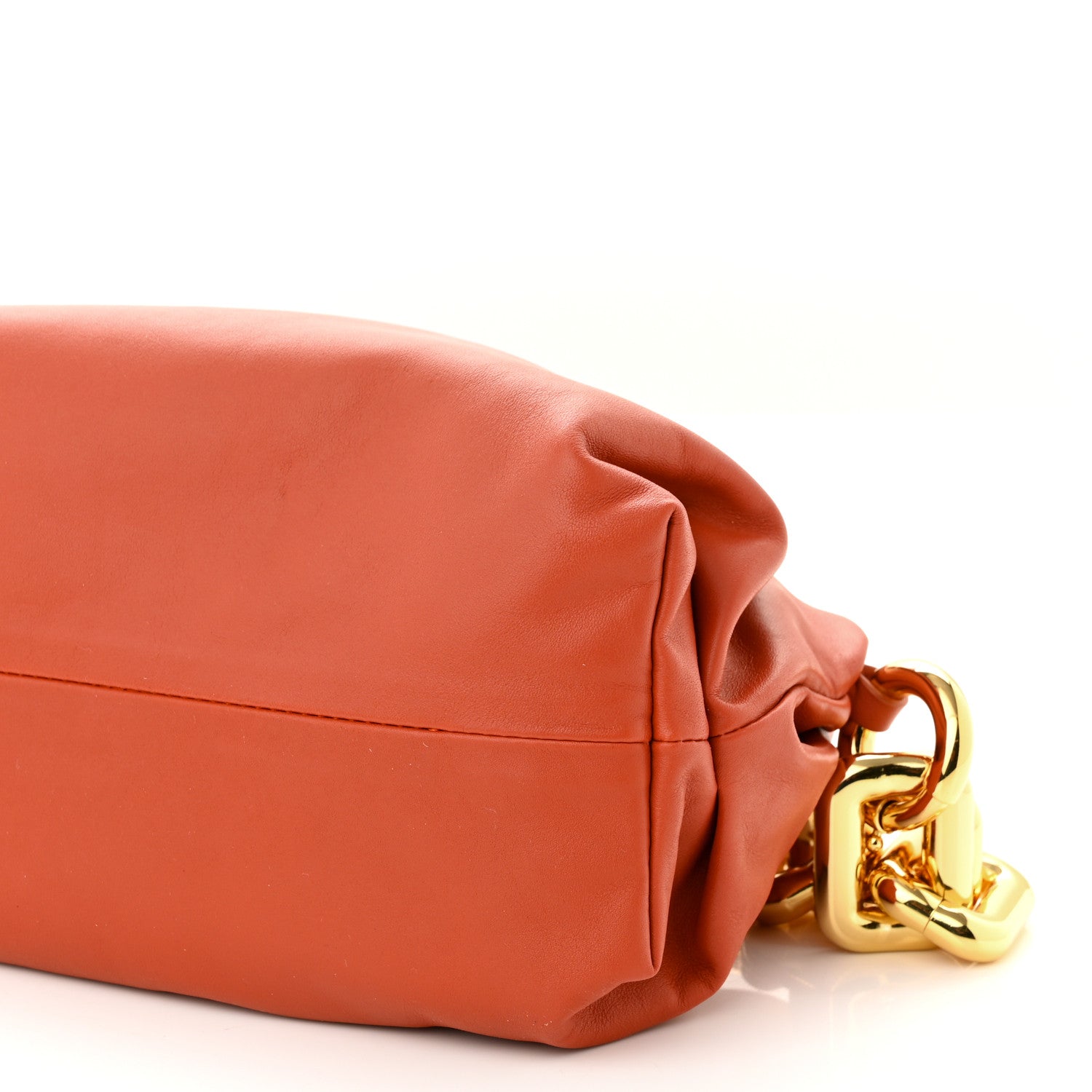 Bottega Veneta Calfskin The Pouch Chain Orange 11 of 11