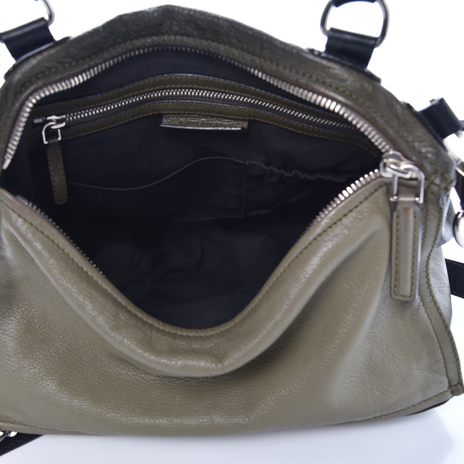 Givenchy Sugar Goatskin Medium Tri-Color Pandora Khaki Black 6 of 16