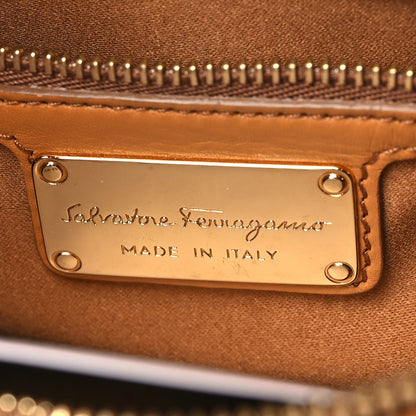 Salvatore Ferragamo Calfskin Small Fiamma Bag Brown 5 of 8