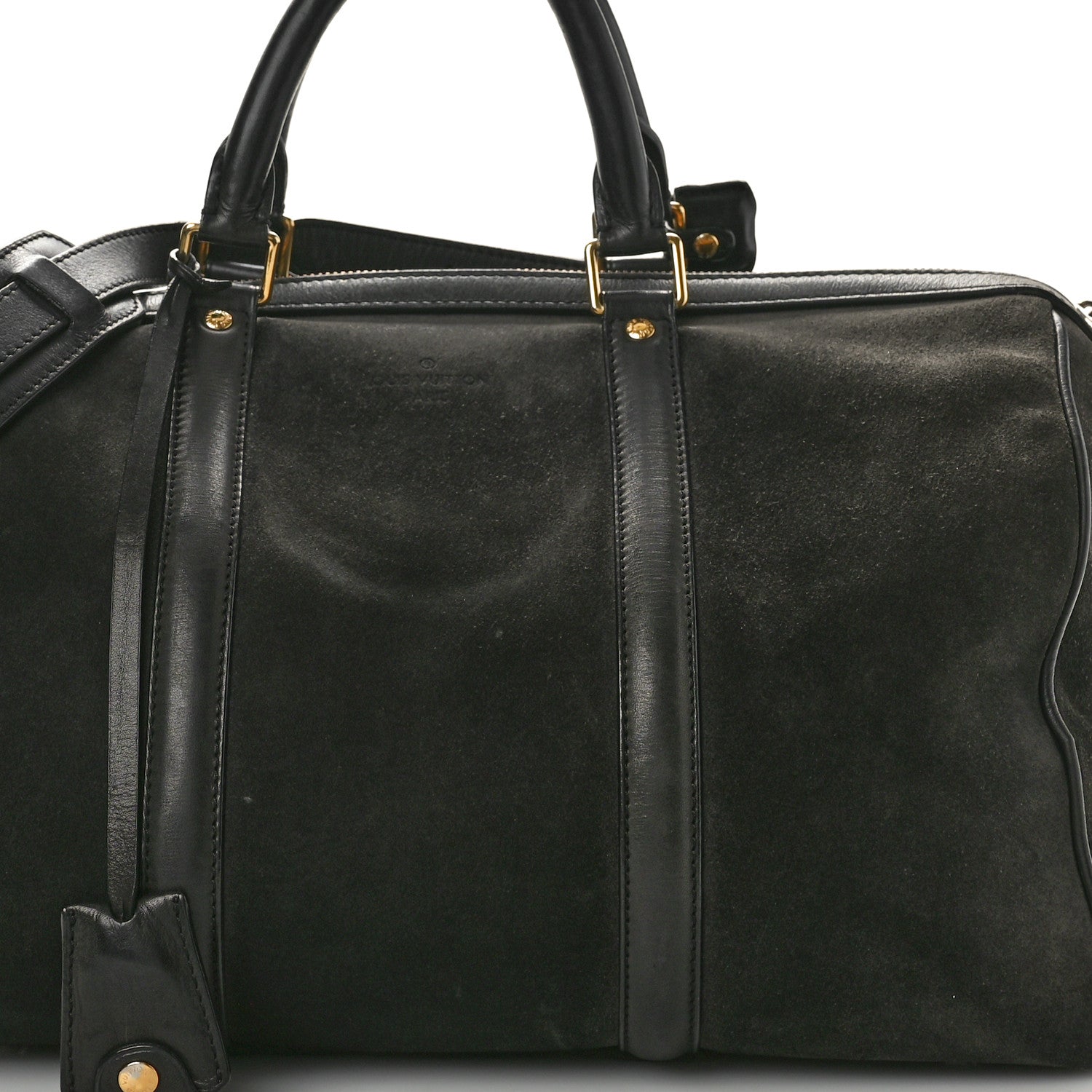Louis Vuitton Suede Calfskin SC Bag MM Asphalt 7 of 11