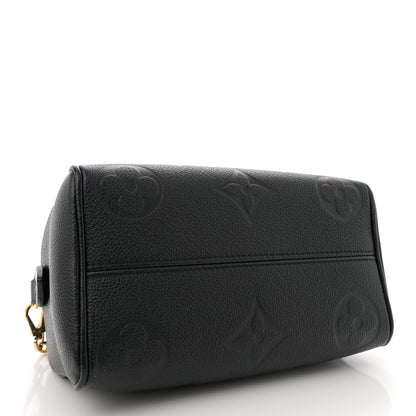 Louis Vuitton Empreinte Monogram Giant Speedy Bandouliere 20 Black 4 of 9