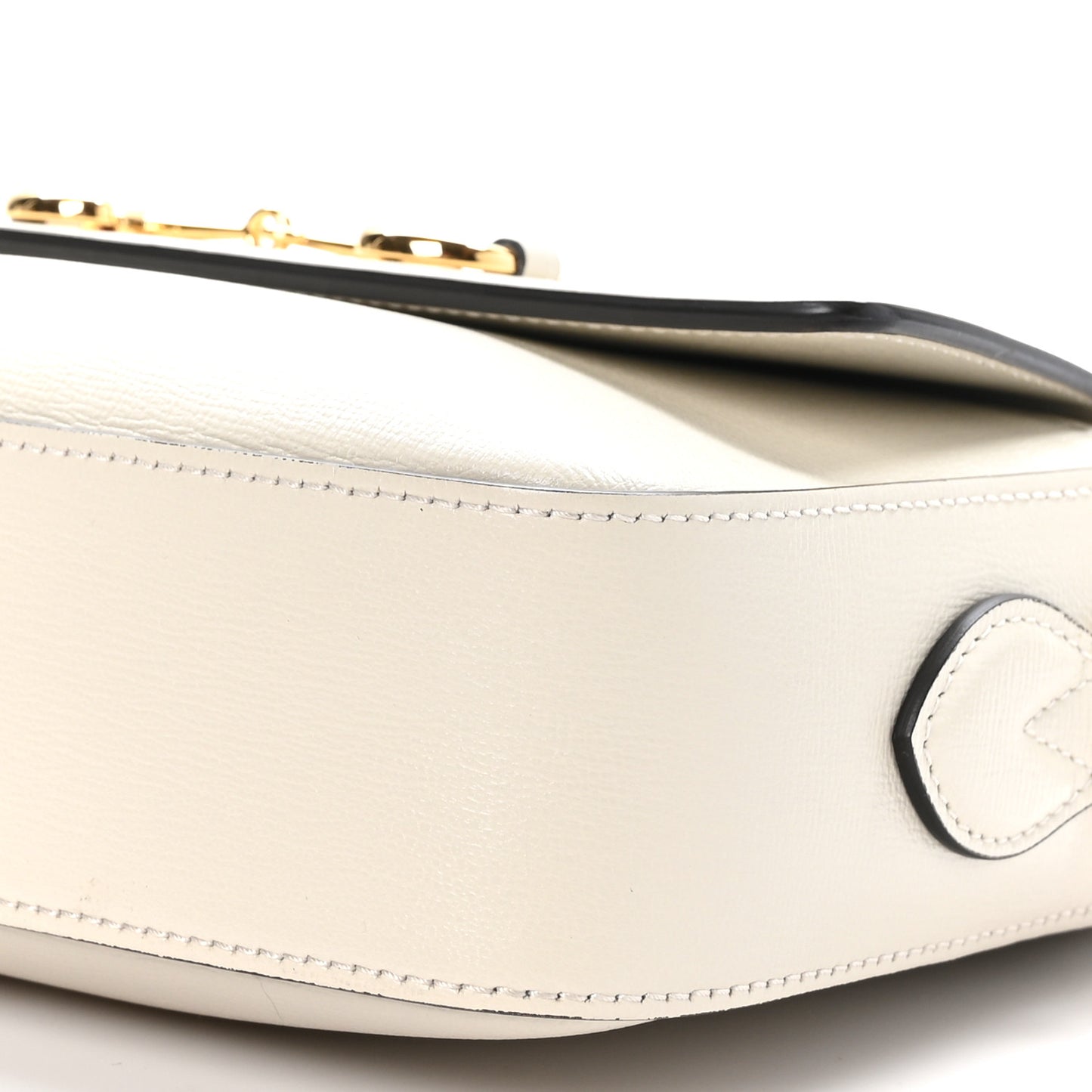 Azalea Calfskin Small Horsebit 1955 Shoulder Bag Mystic White