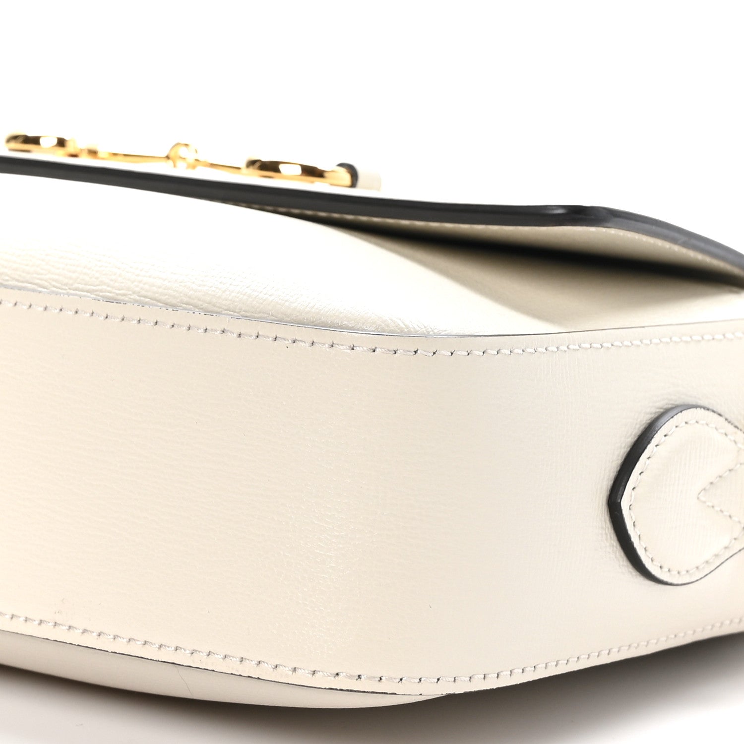 Gucci Azalea Calfskin Small Horsebit 1955 Shoulder Bag Mystic White 10 of 11