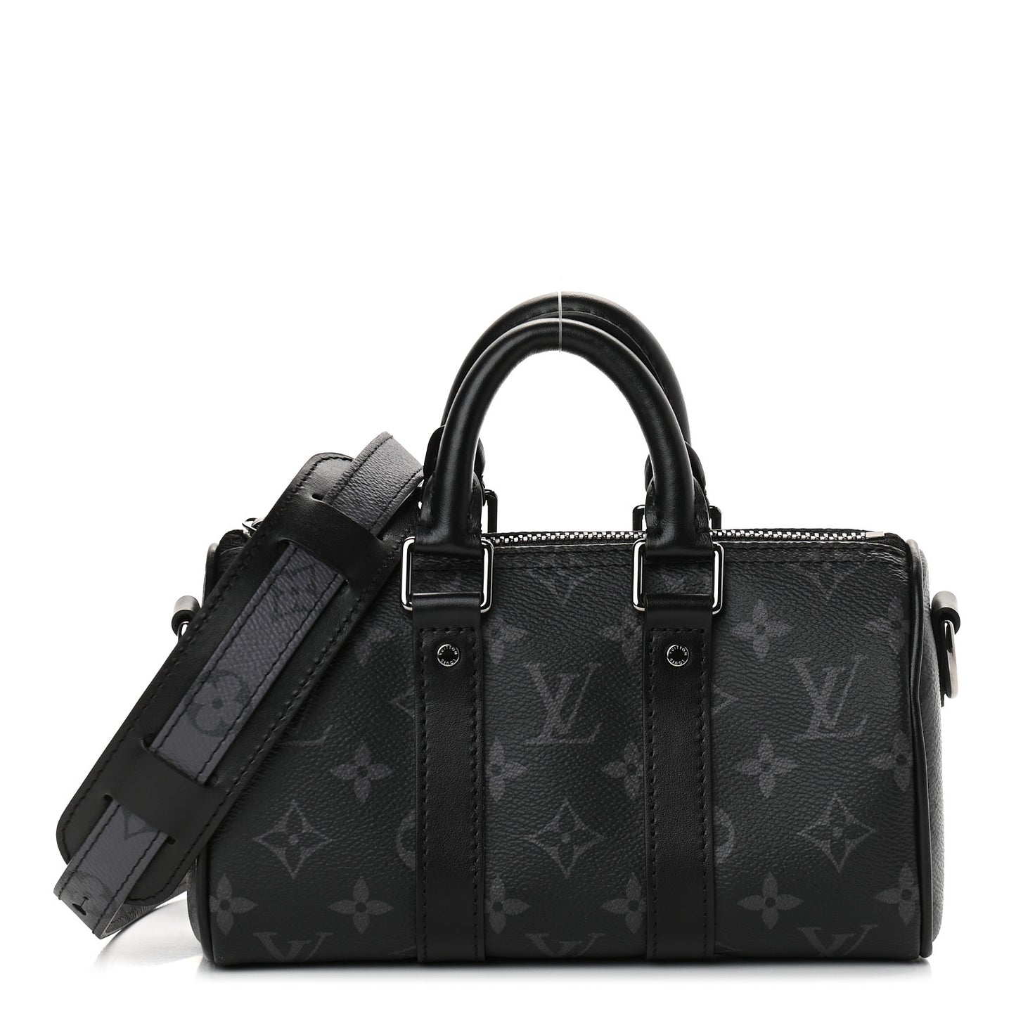 Reverse Monogram Eclipse Keepall XS Black