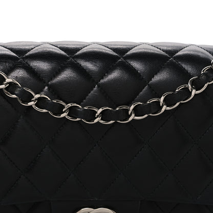 Chanel Lambskin Quilted Medium Double Flap Black 8 of 10